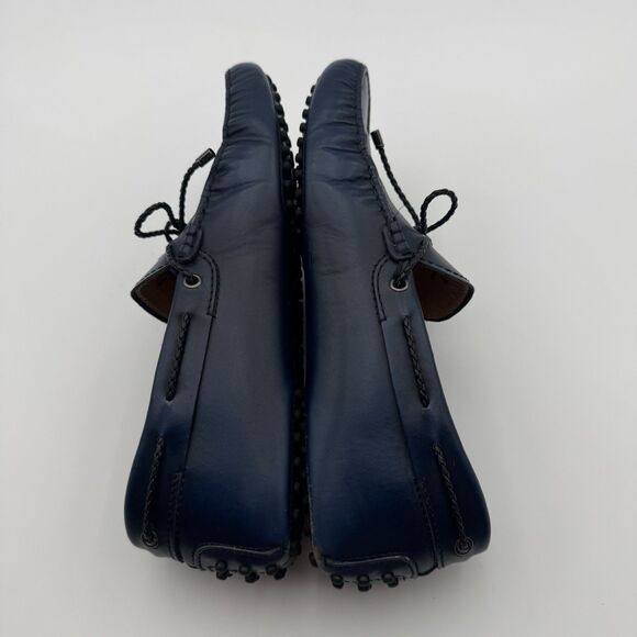 Tod\'s Calf Gommino Driving Shoes Loafers Men\'s Navy Blue Size 7 Bow Tie Italy main image 8